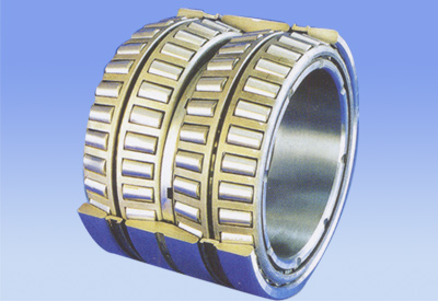 Four-row tapered roller bearings.